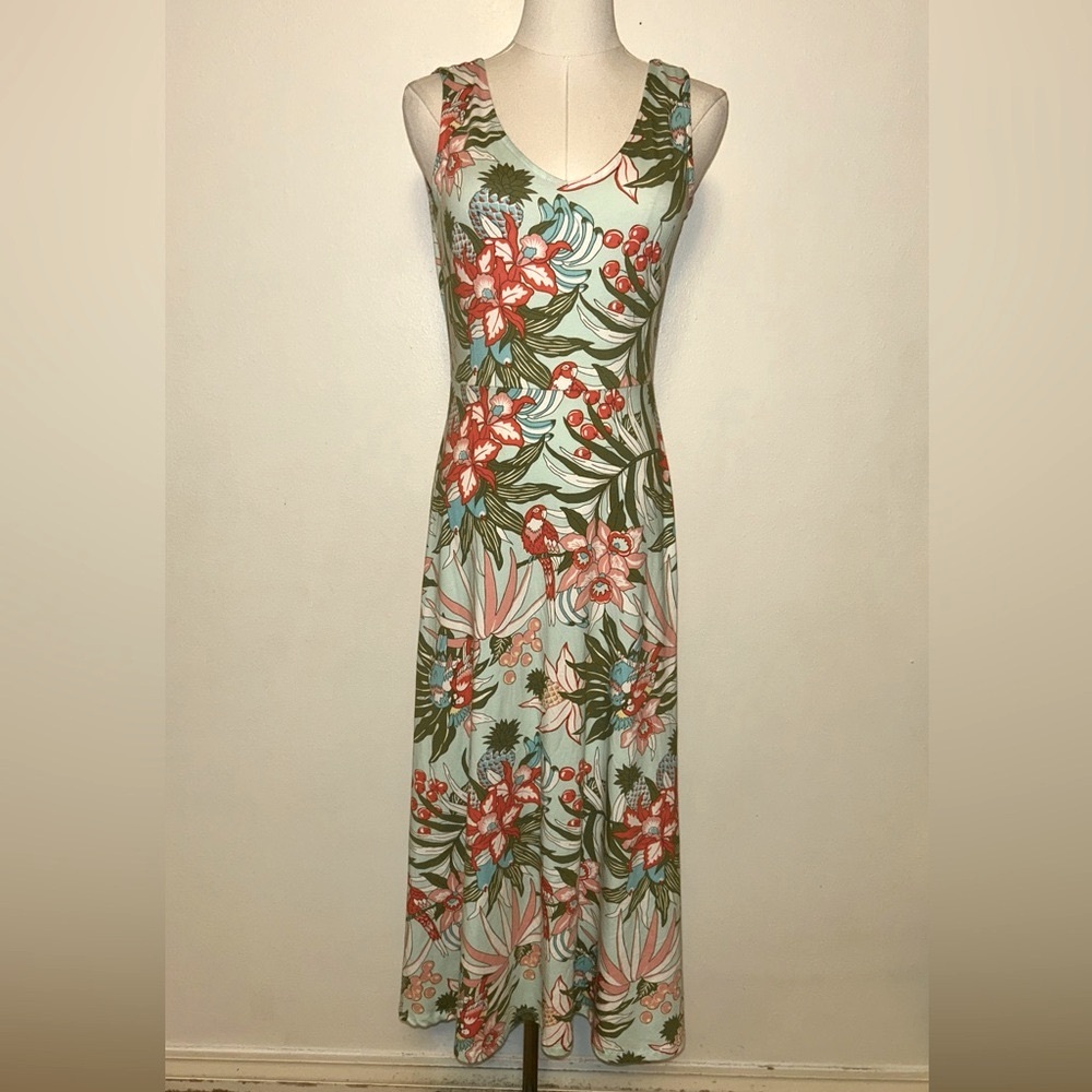 🩵🩷♦️NWT Talbots Hawaiian Tropical Stretch Dress🩷🩵